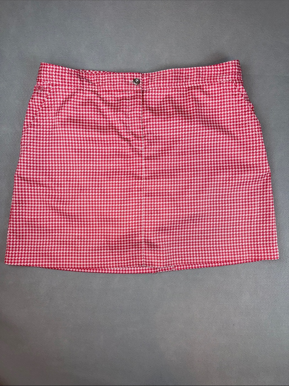 Izod Golf Women's Pink Houndstooth Stretch Golf Skirt Skort w/ Pockets Size 12 - Picture 5 of 9